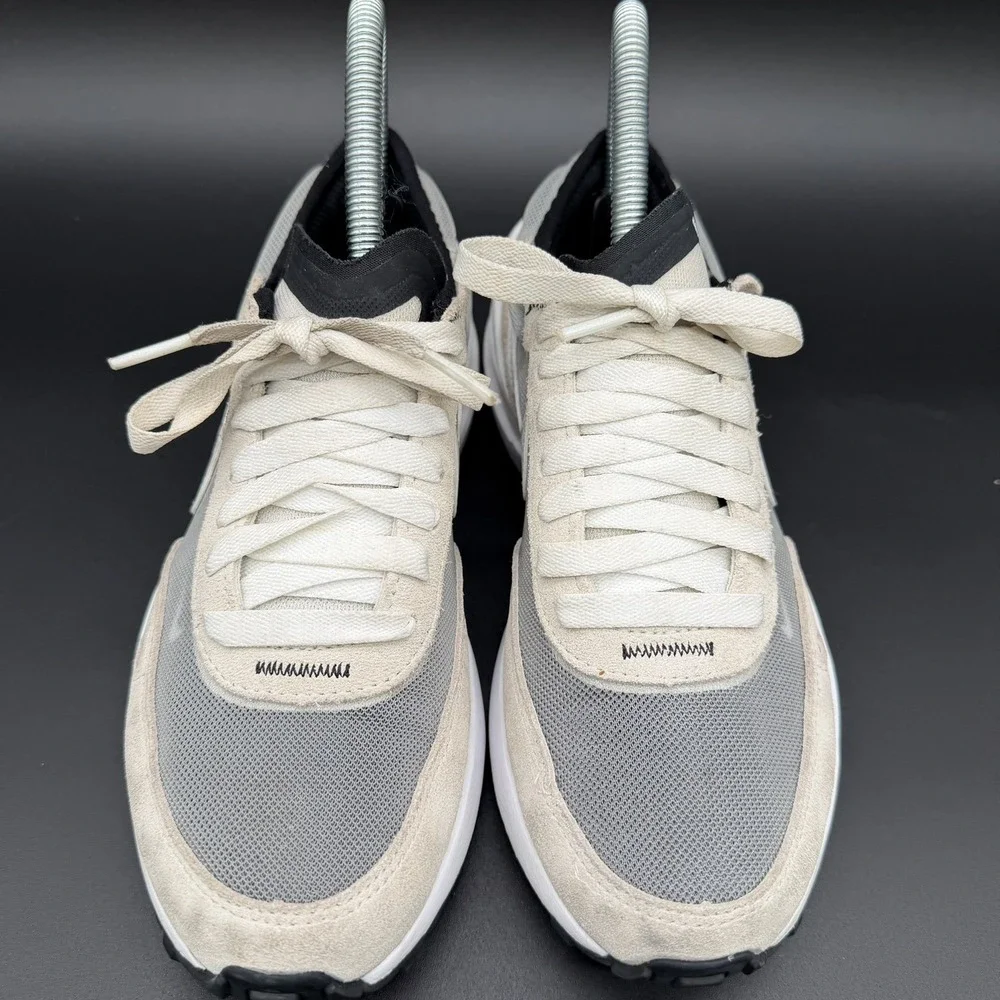 Nike Waffle One Shoes Summit White Gray Black Size 3.5Y Women's size 5